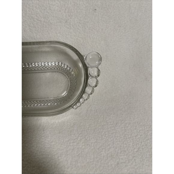 Duncan & Miller Teardrop Elegant Glass Relish Pickle Dish Snack Tray Oval. BB - Picture 2 of 6